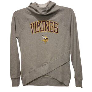NEW- NFL Youth Minnesota Vikings Glam Girl Funnel Neck Pullover Size XL
